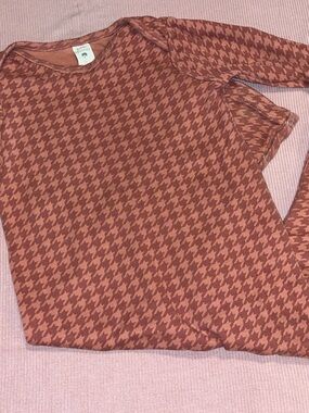 Kate Quinn Houndstooth Long Sleeve jumpsuit